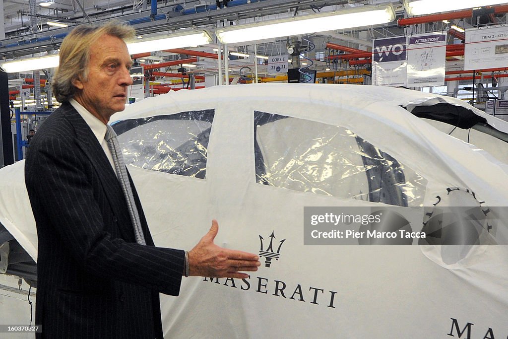 John Elkann And Sergio Marchionne Unveil Maserati Plant in Grugliasco