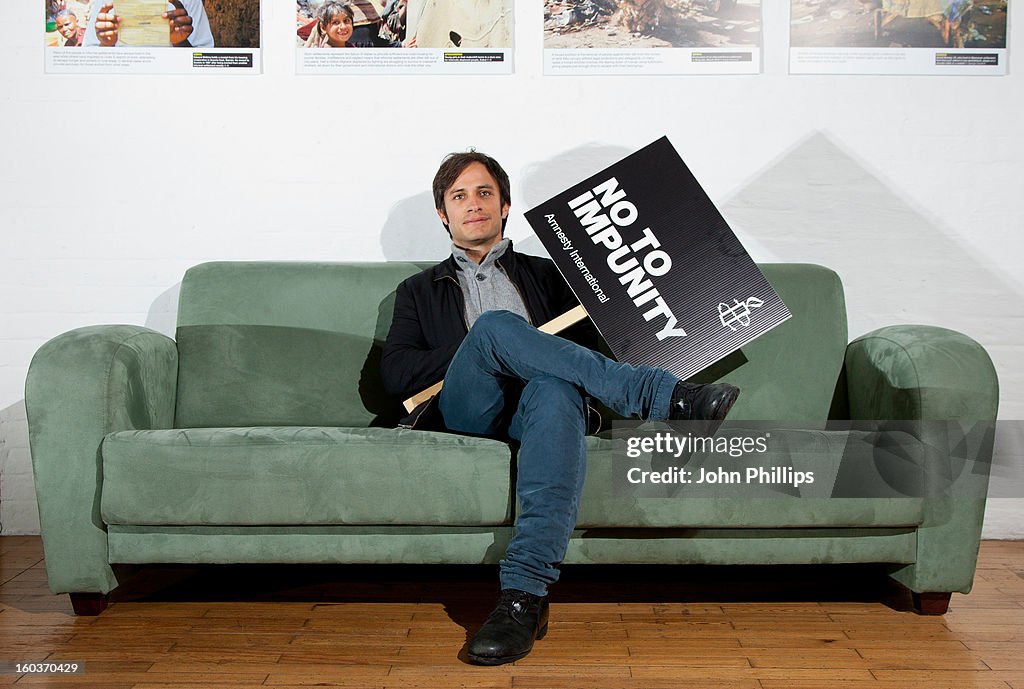 Gael Garcia Bernal - Amnesty International Photocall