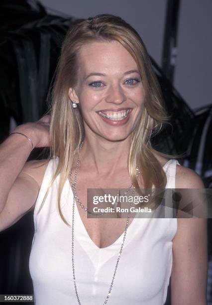 Actress Jeri Ryan attends the Fulfillment Fund's Stars 2001 Benefit Gala to Honor Jeffrey Katzenberg on November 8, 2001 at Hollywood & Highland in...