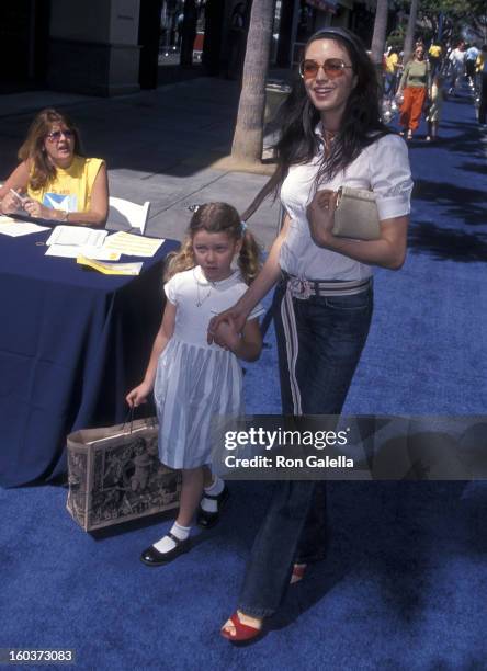 Actress Shiva Rose and daughter Colette McDermott attend Hollywood Celebrates the Partnership Between Old Navy and P.S. Arts on September 30, 2001 at...