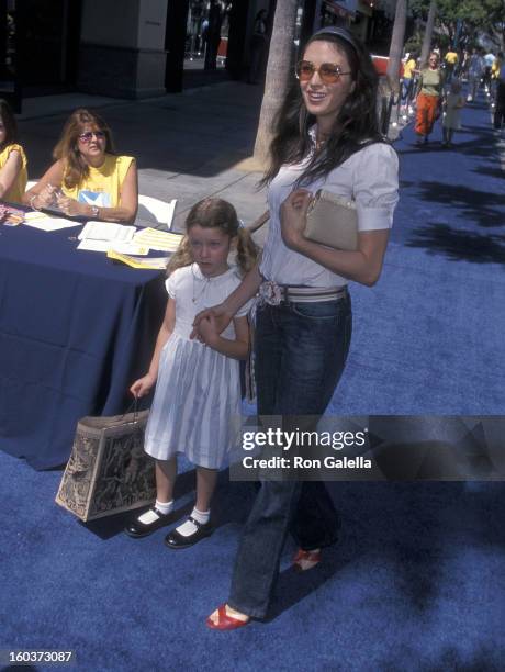 Actress Shiva Rose and daughter Colette McDermott attend Hollywood Celebrates the Partnership Between Old Navy and P.S. Arts on September 30, 2001 at...