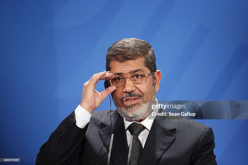 Egyptian President Mursi Visits Berlin