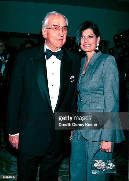 Actor Ed McMahon and his wife Pam attend the Hollywood Gala Salute To Milton Berle July 22, 2001 in Beverly Hills, CA. The event celebrated Berle''s...