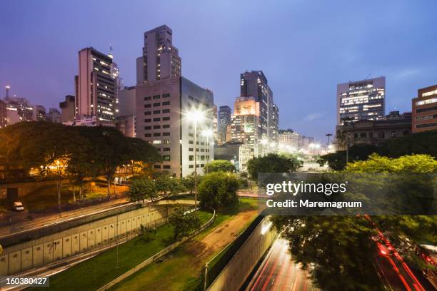 view of the town from the santa efigenia overpass - brazil city stock pictures, royalty-free photos & images