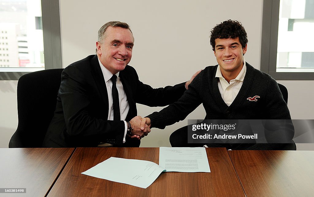Philippe Coutinho Signs For Liverpool FC