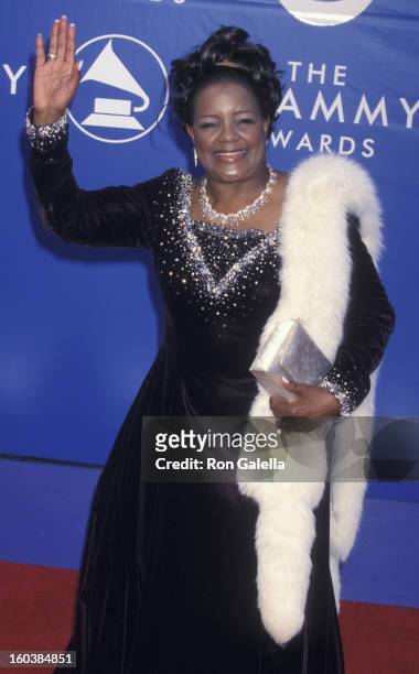 Shirley Caesar attends 44th Annual Grammy Awards on February 27, 2002 at the Staples Center in Los Angeles, California.