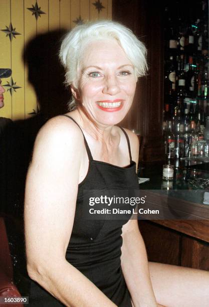 Angie Bowie poses for a photograph during a party for her daughter Sasha''s 21st birthday July 23, 2001 at The Carnegie Club in New York City.