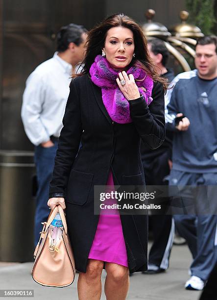 Lisa Vanderpump is seen in Soho on January 30, 2013 in New York City.