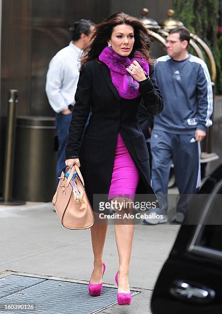 Lisa Vanderpump is seen in Soho on January 30, 2013 in New York City.