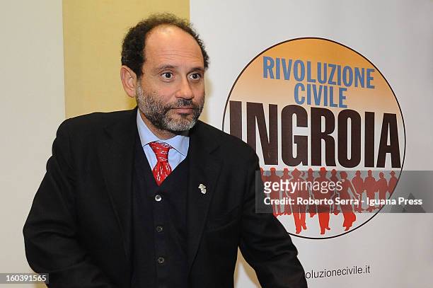 Public Prosecutor Antonio Ingroia Premier candidate with Rivoluzione Civile party in the forthcoming Italian Parliamentary elections in Febraury...
