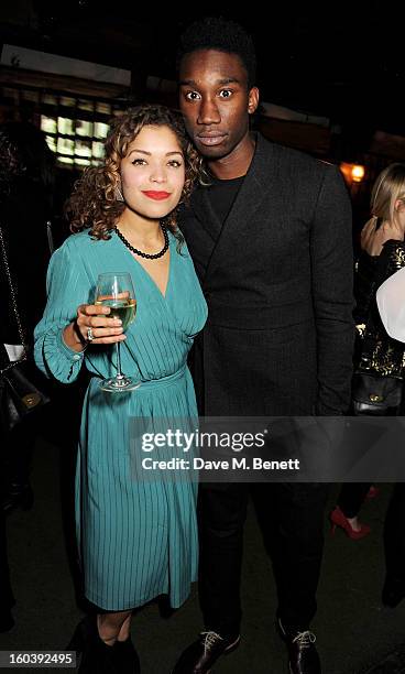 Antonia Thomas and Nathan Stewart-Jarrett attend the InStyle Best Of British Talent party in association with Lancome and Avenue 32 at Shoreditch...