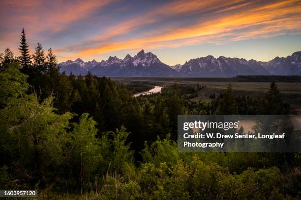 snake river sunset - river snake stock pictures, royalty-free photos & images