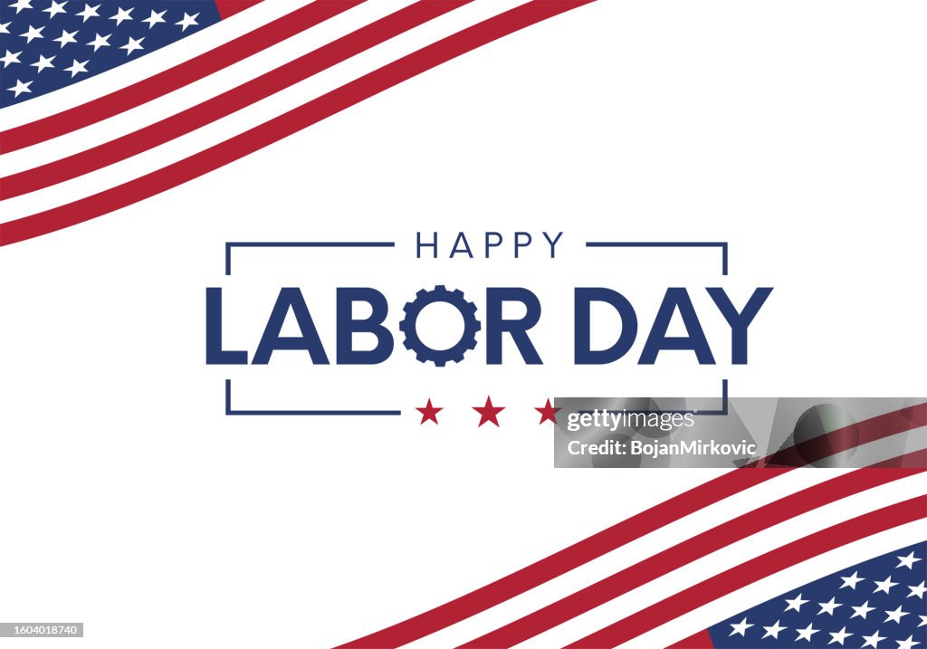 Happy Labor Day Hintergrund. Vektor