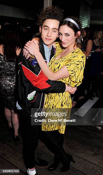 Olly Alexander and Cara Horgan attend the InStyle Best Of British Talent party in association with Lancome and Avenue 32 at Shoreditch House on...