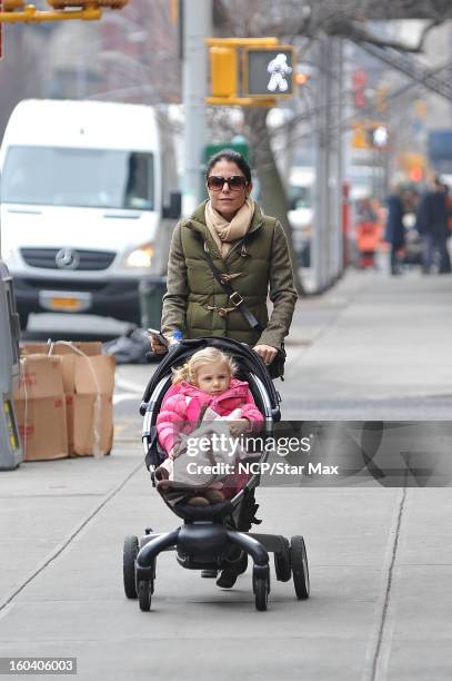 Bethenny Frankel and Bryn Hoppy sighting on January 30, 2013 in New York City.