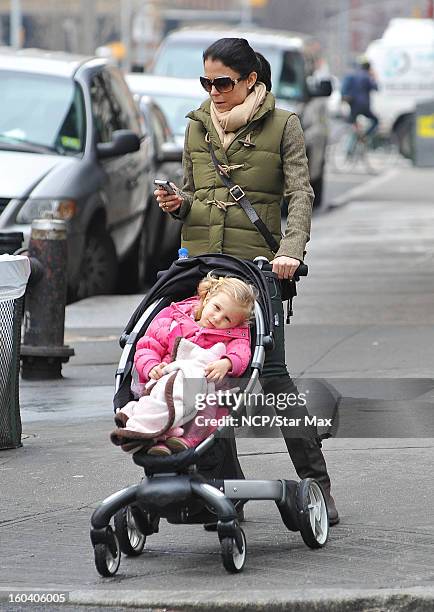 Bethenny Frankel and Bryn Hoppy sighting on January 30, 2013 in New York City.