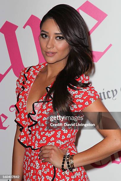 Actress Shay Mitchell launches Juicy Couture's "Couture La La" fragrance at Juicy Couture on January 30, 2013 in Beverly Hills, California.