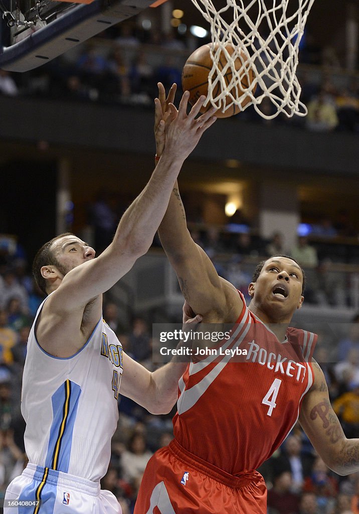 The Denver Nuggets versus Houston Rockets