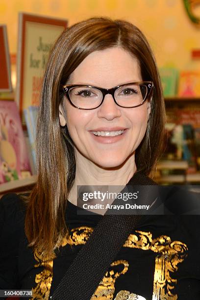 Lisa Loeb performs songs and signs her new CD 'No Fairy Tale' at Barnes & Noble bookstore at The Grove on January 30, 2013 in Los Angeles, California.