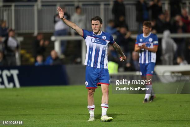 Callum Cooke of Hartlepool United during the Vanarama National League match between Hartlepool United and Maidenhead United at Victoria Park,...