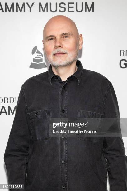 Billy Corgan attends during a conversation with Billy Corgan of Smashing Pumpkins at The GRAMMY Museum on August 08, 2023 in Los Angeles, California.