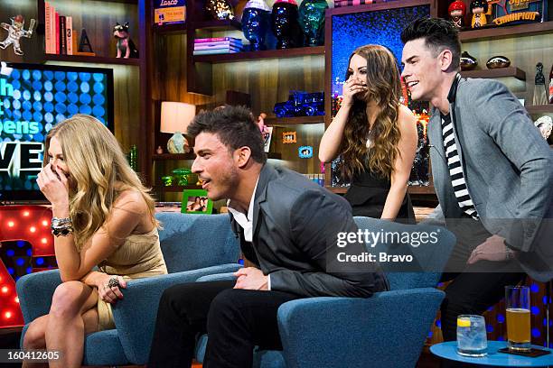 Pictured : Stassi Schroeder, Jax Taylor, Scheana Marie and Tom Sandoval -- Photo by: Charles Sykes/Bravo/NBCU Photo Bank via Getty Images