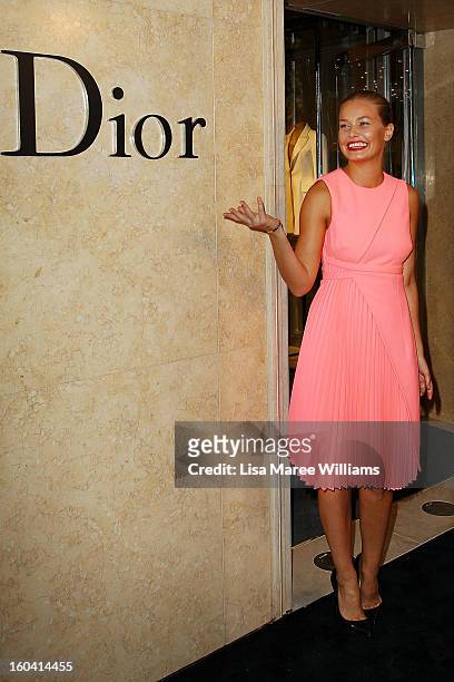 Lara Bingle attends the opening of the Christan Dior Sydney store on January 31, 2013 in Sydney, Australia.
