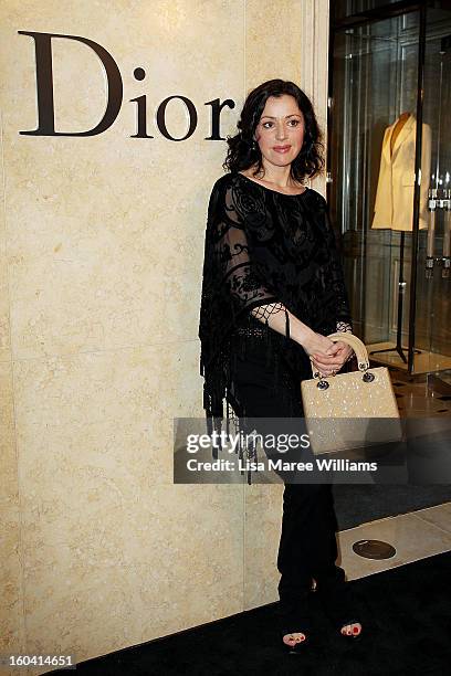 Tina Arena attends the opening of the Christan Dior Sydney store on January 31, 2013 in Sydney, Australia.