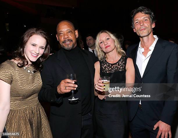 Rachel Crosnahan, director Carl Franklin and cinematographer Eigil Bryld attend Netflix's "House Of Cards" New York Premiere After Party at Alice...