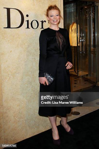 Sarah Snook attends the opening of the Christan Dior Sydney store on January 31, 2013 in Sydney, Australia.