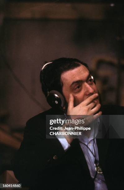 American film director Stanley Kubrick on the set of the movie '2001: A Space Odyssey', 1968 in United Kingdon.