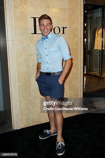 Matthew Mitcham attends the opening of the Christan Dior Sydney store on January 31, 2013 in Sydney, Australia.