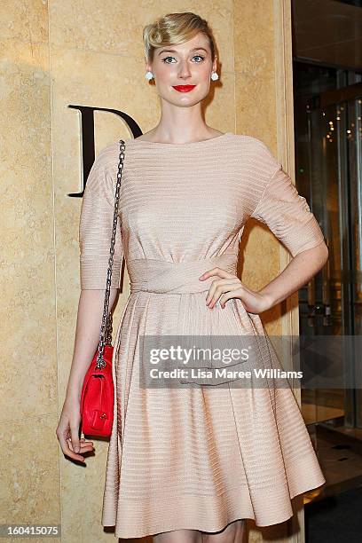 Elizabeth Debicki attends the opening of the Christan Dior Sydney store on January 31, 2013 in Sydney, Australia.
