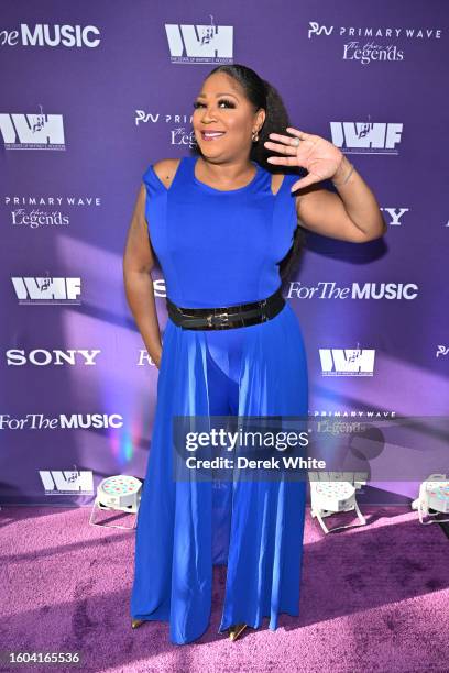 Trina Braxton attends the 2nd Annual Whitney Houston Legacy Of Love Gala In Celebration Of Whitney At 60 at St. Regis Hotel on August 09, 2023 in...