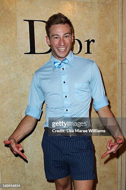 Matthew Mitcham attends the opening of the Christan Dior Sydney store on January 31, 2013 in Sydney, Australia.