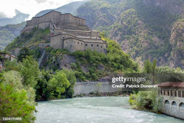bard fort, aosta valley, italy - bard stock pictures, royalty-free photos & images