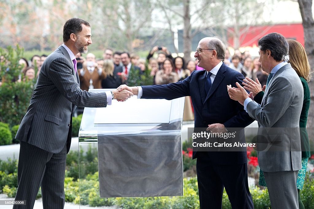Prince Felipe of Spain Visits Repsol New Headquardters