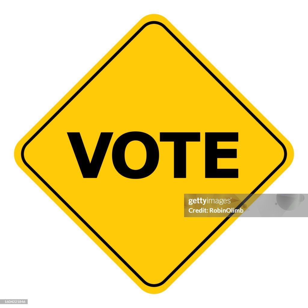 Vote. Sign Generic Vote Road Sign High-Res Vector Graphic - Getty Images