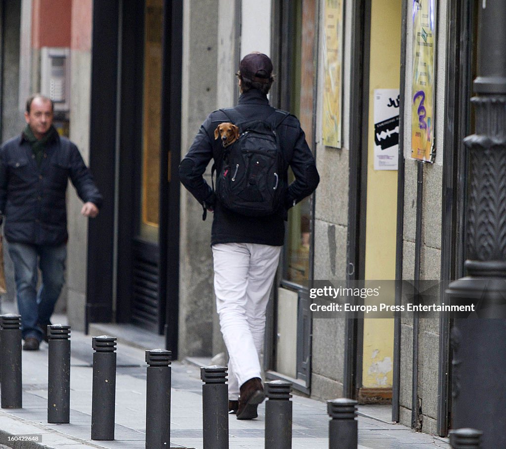 Luis Medina Sighting In Madrid - January 30, 2013