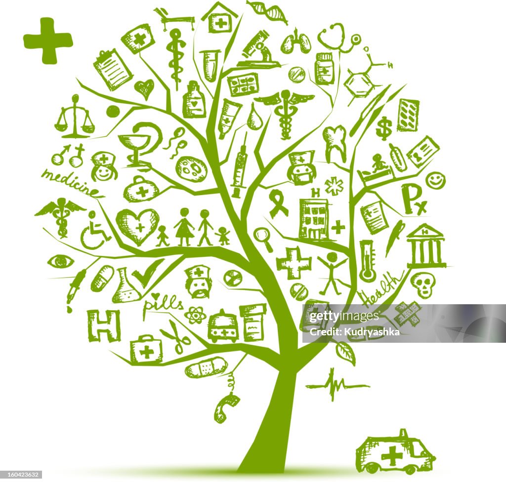 Medical Tree Concept For Your Design High-Res Vector Graphic - Getty Images