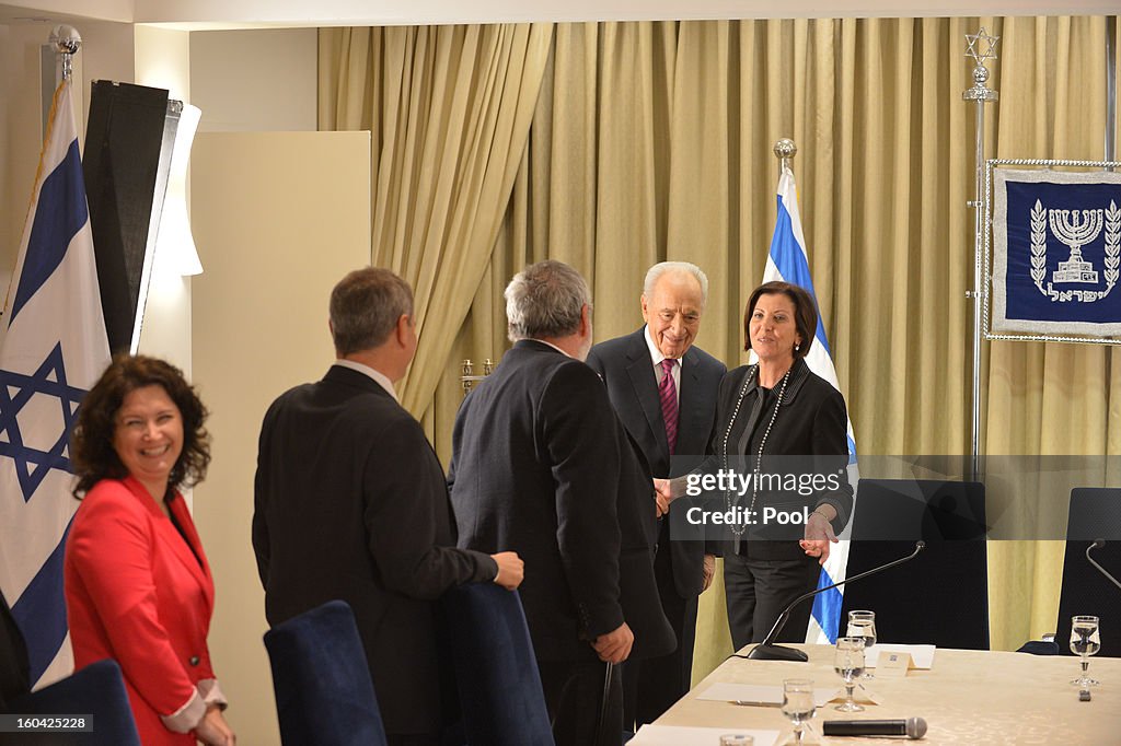 Israeli President Shimon Peres Continues Coalition Consultation Process