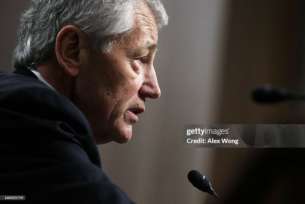 Senate Holds Confirmation Hearing For Chuck Hagel For Secretary Of Defense