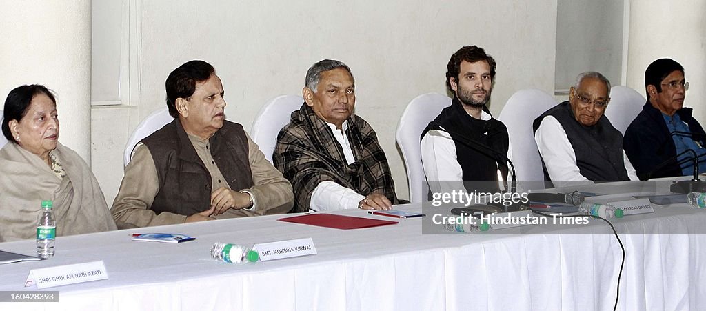 Rahul Gandhi During AICC Office Bearers Meeting
