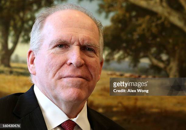 Assistant to the President for Homeland Security and Counterterrorism John Brennan , U.S. President Barack Obama's nominee to be CIA director, waits...