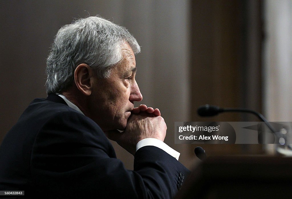 Senate Holds Confirmation Hearing For Chuck Hagel For Secretary Of Defense