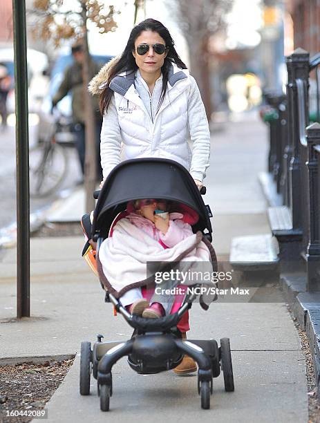 Bethenny Frankel and Bryn Hoppy as seen on January 31, 2013 in New York City.