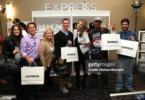 Maria Menounos attends EXPRESS 1MX Ultimate Shirt Shop & "Welcome to New Orleans" Happy Hour at Hyatt French Quarter Hotel on January 31, 2013 in New...