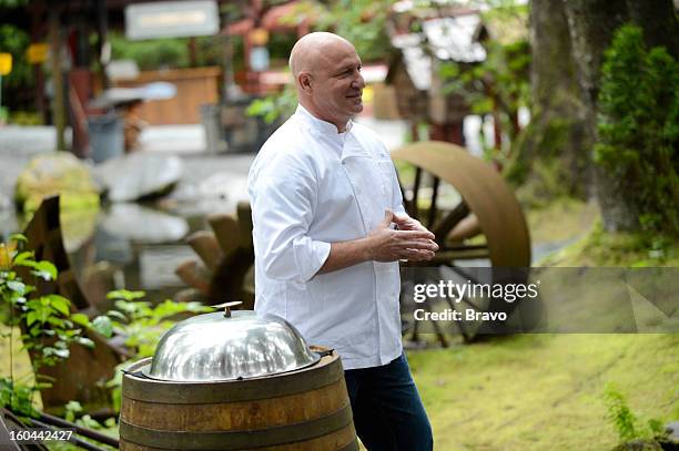 Last Chance Kitchen "Stefan vs. Kristen" Episode 210 -- Pictured: Judge Tom Colicchio --