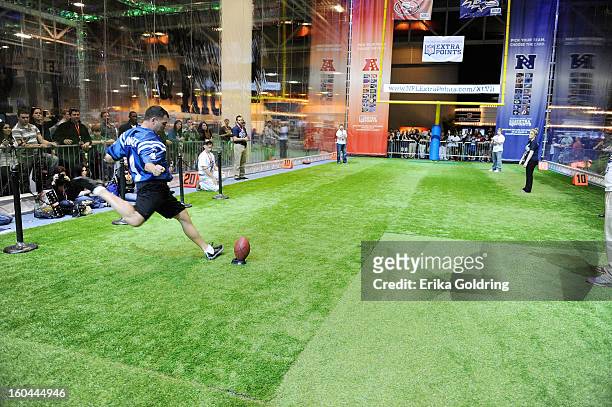 Colts placekicker Adam Vinatieri, a 4-time Super Bowl champion, kicks for a good cause as he teams up with Barclaycard US and the NFL Extra Points...