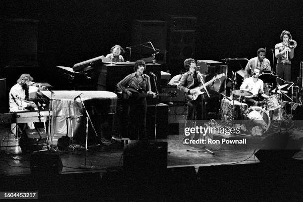 The Band performing at the Boston Music Hall on September 2, 1976 in Boston, Massachusetts.